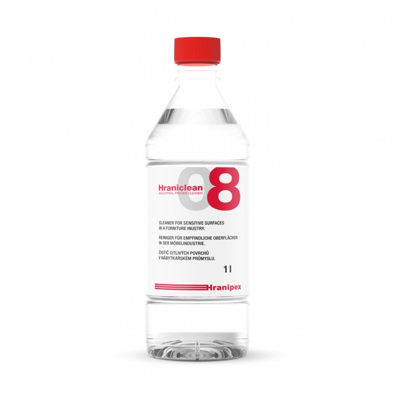 Hraniclean 08Manuelles Reinigungsmittel für sensible Flächen1L-Flasche