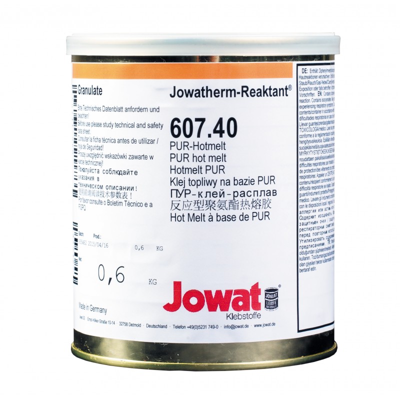 JOWATHERM-REAKTANT 607.40
PUR-Hotmelt
- Farbe: natur, beige
- Dose à 0,6kg_25649
