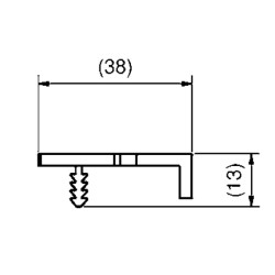 GRIFFLEISTE SK901144 EDELSTAHLFARBIG 296