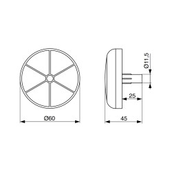 MB RIEX GL23 D60/H20 SCHWARZ