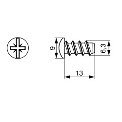 MB RIEX JD60 63/13/9MM PZ WEISS